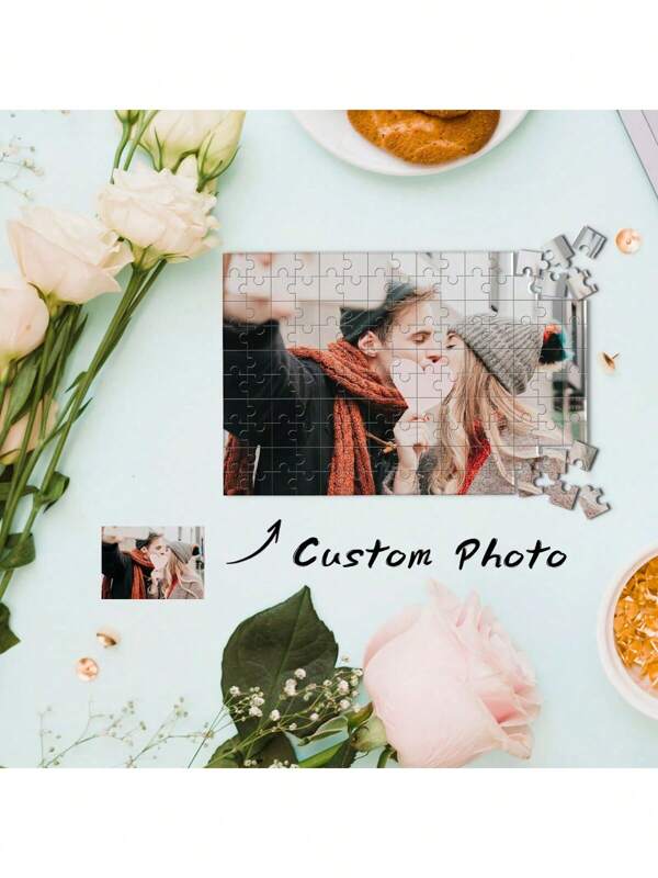 1 PC, Custom Photos, Custom Puzzles, Custom Photos, Personalized Unzip Puzzles, DIY Personalized Photos, Custom Photo Puzzles, Wedding Gifts, Family Gifts, Anniversary Gifts, Gifts For Unique Memories, Party Gifts, Anniversary Gifts, Gifts, Gifts For Good Friends, Personalized Gifts For Room Decorating, Handmade Birthday Gifts, Home Decoration, Custom Puzzles In Photos. Back To School
