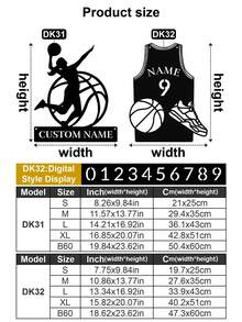 1pc Customized Basketball Themed Decorative Metal Wall Art - Personalized With Name - Girl Player, Boy Player, Basketball Player Silhouette And Name, Durable, Vibrant Colors, Suitable For Indoor And Outdoor Spaces - Adds Vibrancy To Living Room, Hallway, Bedroom, Home And Office Walls, Cafes And Shops - Decor, Home Decoration, Wall Decor, Room Decor, Bedroom Decor, House Decor, Personalized Gift, Birthday Gift, Christmas Gift - Multicolor - View 5