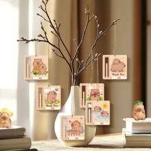 6pcs Colorful Paper Capybara Money Holder – Festive Cash Gift Card Holders Featuring "Thank You" Messages, Capybara Designs For Anyone's Special Day, Birthday Decorations