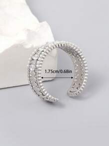 2025 Europe-US/Middle East, Japan & Korea Summer Leisure Copper Inlaid Classic Fashion Open Ring