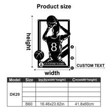 1pc Customized Basketball Themed Decorative Metal Wall Art - Personalized With Name - Girl Player, Boy Player, Basketball Player Silhouette And Name, Durable, Vibrant Colors, Suitable For Indoor And Outdoor Spaces - Adds Vibrancy To Living Room, Hallway, Bedroom, Home And Office Walls, Cafes And Shops - Decor, Home Decoration, Wall Decor, Room Decor, Bedroom Decor, House Decor, Personalized Gift, Birthday Gift, Christmas Gift - Multicolor - View 36