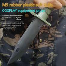 1pc M9 Toy - Military Training Knife - Film & TV Prop - Cosplay Prop - Live Action CS Cosplay Prop Toy - Birthday Gift - Christmas Gift - Halloween Gift - Perfect Gift - Souvenir - Toy
