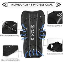 2pcs/Set Sports Soccer Socks With Knee Pads - Non-Slip, Moisture Wicking, Terry Lining, Machine Washable, Multiple Colors Available, Ideal For Football, Basketball And Outdoor Activities - Multicolor - View 4