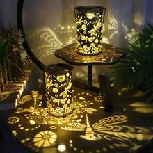 Solar Powered Dragonfly & Butterfly Hanging Lamp, Decorative Lights, Delicate Decor Lamp, LED Decoration Lights For Corridor, Landscape, Porch, Holiday, Party - Multicolor - View 3