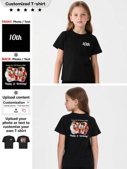 Custom Personalized T-Shirt, Girls Sport T-Shirt, Breathable, A Fatkungift, - Add Images To Design Your Own Personalized Printed T-Shirt