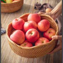 1pc/3pcs Rattan Woven Fruit Basket, Wavy Edge Bread Basket, Decorative Serving Basket For Living Room, Desktop, Bathroom, Kitchen Cabinet Storage Rack, Farmhouse Countertop Fruit Basket, Home Decor Gift Baskets