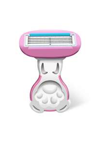 jifuli Ferramenta de Depilação Manual de Maiô Bikini Feminino com Lâminas de Aço Inoxidável de 5 Camadas, Lâmina de Barbear Substituível e Segura