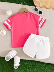 Conjunto de shorts deportivos para niñas - Informal y cómodo para usar en actividades