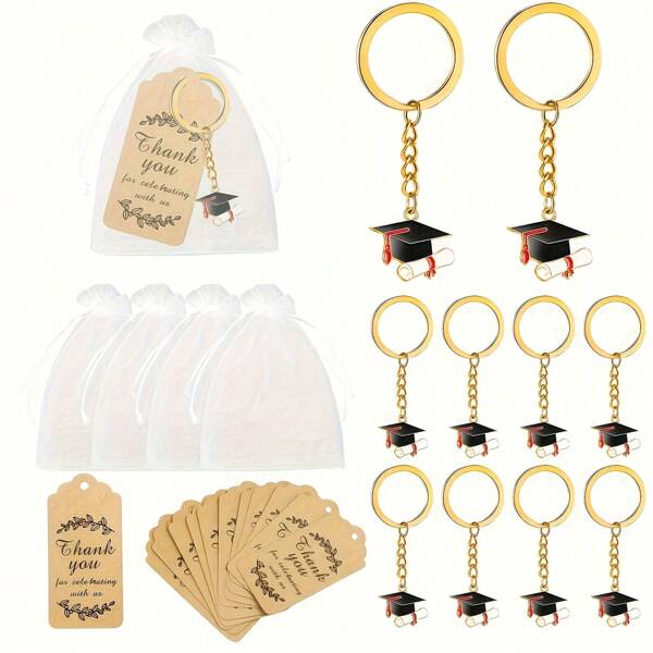 30-Piece Of Graduation Keychains, Graduation Gifts, Thank-You Cards, Brocade Bags, Keychains, University Graduation Gifts, Party Gifts, Must-Pass Exams, Doctoral Caps, Top Scorer Exams, Keychains, Souvenirs, Stationery, Cartoon Cars, Bags, Pendants, Decorative Chains