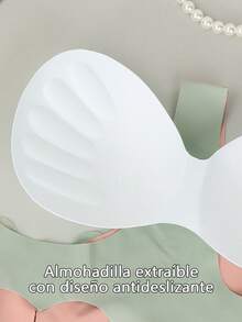 Underwear&Sleepwear Basics 3/2 piezas Set sujetador, Sujetadores y Corpiños para Mujer con patchwork de dos colores - Verde - Ver 7