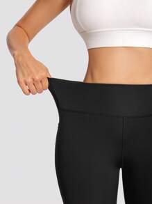 Slim-Fit Yoga Pants With Side Pockets, Exercise Fitness Workout Leggings