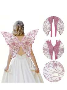1pc Wings - Cute Polyester Fiber Clothing Accessories, Suitable For Women, Perfect For Role-Playing And Themed Parties, Non-Woven Fabric, No Electricity Required, Role-Playing Clothing Accessories Playful Desig Halloween