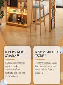 120ml Floor Refinishing And Repair Agent, Furniture And Floor Scratch Repair Spray Paint Refinisher And Glosser