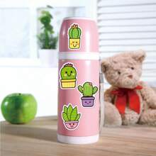 50pcs Green Plant Stickers, Cute Cactus Stickers For Potted Plants, Succulents, Water Bottles, Notebooks, Laptops, Suitable For Girls And Teens,School Supplies,Back To School