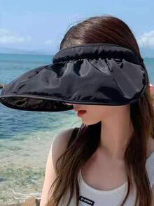 Women's Summer UV Protection Shell Sunshade Hat, Wide Brim Foldable Sun Hat - Multicolor - View 5