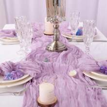 2 pièces l'ensemble : 1 nappe et 12 serviettes, tissu à fromage, style bohème campagnard, couleur crème, convient pour mariage, shower de mariée, jardin fête, rassemblement familial, anniversaire, décoration de la maison, événements festifs