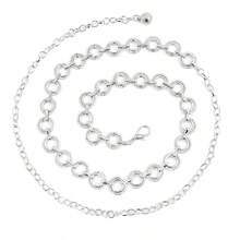 Vòng tròn thời trang đa năng cho phụ nữ, dây thắt lưng kim loại, trang trí cho váy vest, phụ kiện thắt lưng mỏng có thể điều chỉnh - Vàng - Xem 17