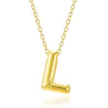 Fashionable Gold Copper A-Z 26 Letter Hanging Necklace, Charming Women's Jewelry
