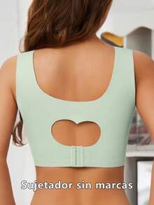 Underwear&Sleepwear Basics 3/2 piezas Set sujetador, Sujetadores y Corpiños para Mujer con patchwork de dos colores - Verde - Ver 2