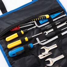 1 件套工具套件，22 口袋便携式紧凑型卷起工具包，多功能扳手工具存储，折叠袋，汽车维修工具套装，电工工具包，牛津布工具整理器 - 彩色 - 查看 6