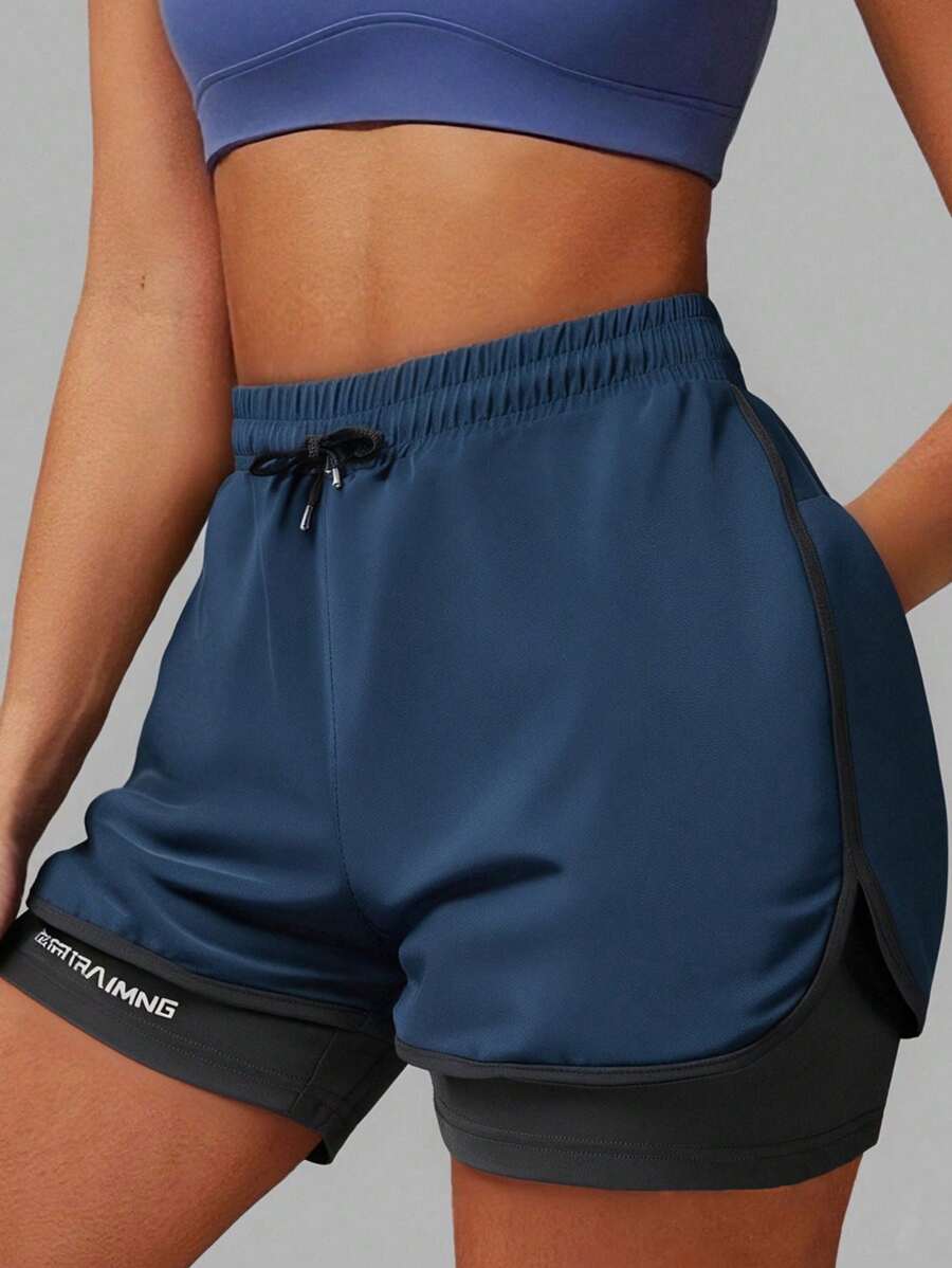 Nouveautés été 2025 Shorts de sport femme avec doublure antidérapante et poches cachées, tenue casual pour l'extérieur