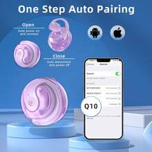 MiniSoo AI Translator Earbuds Real Time, 144 Languages Translation Headphones. If You're Looking For Some Open-Ear Headphones, This Is The Perfect Time To Buy Them. You Can Use Them For Up To 28 Hours With The Charging Case. - 紫羅蘭色 - 查看 4