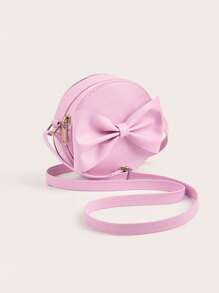1pc S Bow Decor Cute Crossbody Bag School Bag, School Bag, Luggage,School Bag