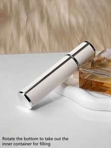 3 件/1 件高端风化 PU 皮革迷你可填充化妆瓶、便携式香水喷雾瓶、加压旅行装化妆样品瓶