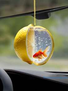 1-2pcs Acrylic Goldfish Car Pendant - Colorful 2D Design, Suitable For Vehicle Interior Decoration, Home Decor, Holiday Ornaments