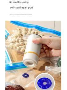 1 Stück tragbare elektrische Vakuumversiegelungsmaschine, effiziente Vakuumkonservierung, Einknopf-Frischversiegelung, Eröffnung einer Ära der langanhaltenden Lebensmittelkonservierung, hochwertiges Küchenhelfer-Geschenk