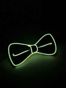 LED Luminous Bowknot - Neon EL Wire, Fashion Jacket Shirt Accessories, Suitable For Party, Performance, Halloween, Cosplay, Atmosphere Props - Elegant Style, Batteries Not Included