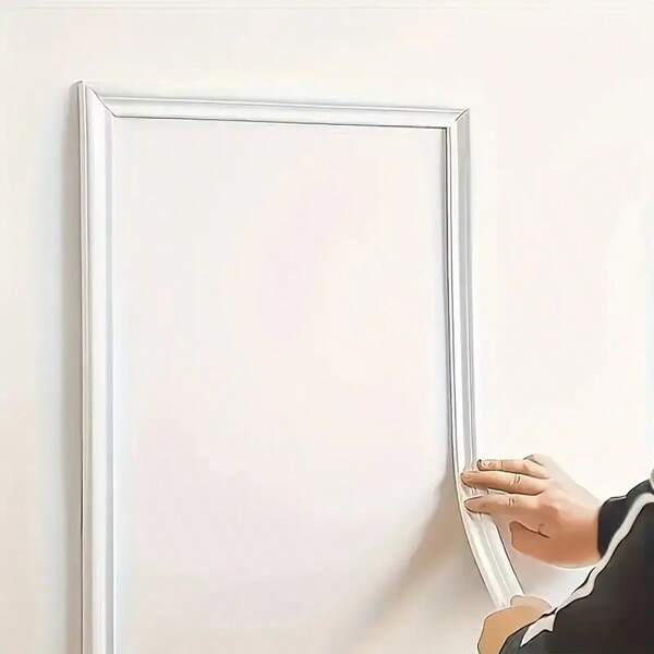 1 rouleau de bandes décoratives autocollantes en PVC, souples et douces, décoration d'intérieur européenne, avec un moule facile à installer, pour les murs, les sols et les armoires