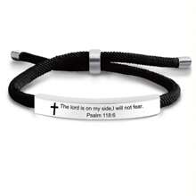 suteyi Pulsera con cita bíblica, pulsera con versículo bíblico, pulsera de personalizada, pulsera bíblica, regalo para ella, regalo para él, Biblia Lázaro