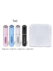 4-Piece Boxed Perfume Distribution Bottle, Bottom Direct Filling Perfume Bottle, Reusable Fine Water Spray Bottle, Makeup Water Bottle, Perfume Distribution Tool, With Storage Box, Available In A Variety Of Colors, Birthday Gifts For Family And Friends, Holiday Gifts,Portable For Travel 5ml