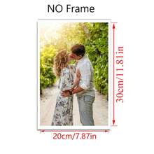 1 Foto personalizada en lienzo con marco de fotos DIY o póster sin marco, regalo del Día del Padre, fotos personalizadas para seres queridos, familia, amigos y mascotas, perros, gatos, decoración del hogar de gran tamaño adecuada para colocar en salas de estar, dormitorios, oficinas, salones de té, restaurantes, escuelas, baños, impresión de pósteres personalizados, pinturas colgantes personalizadas, pinturas de decoración de pared personalizadas, impresión gráfica