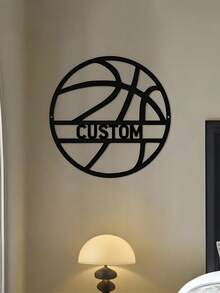 1pc Customized Basketball Themed Decorative Metal Wall Art - Personalized With Name - Girl Player, Boy Player, Basketball Player Silhouette And Name, Durable, Vibrant Colors, Suitable For Indoor And Outdoor Spaces - Adds Vibrancy To Living Room, Hallway, Bedroom, Home And Office Walls, Cafes And Shops - Decor, Home Decoration, Wall Decor, Room Decor, Bedroom Decor, House Decor, Personalized Gift, Birthday Gift, Christmas Gift - Multicolor - View 6