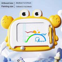 1 Piece Personalized Small Crab Color Drawing Board Writing Board, Customized Cartoon Crab Shape Graffiti Board, Magical Magic Board Can Be Reused, Clean And Do Not Dirty Your Hands, Beginner Painting Custom Gift Magic, Writing Board Puzzle