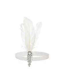 D EXCEED 6 件 20 世纪 20 年代女士配饰全套：装饰艺术头带、人造珍珠项链 - 盖茨比派对、婚礼、舞会必备品 - 母亲/教师复古礼物万圣节 - 多色 - 查看 4