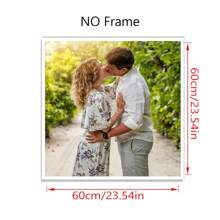 1 Foto personalizada en lienzo con marco de fotos DIY o póster sin marco, regalo del Día del Padre, fotos personalizadas para seres queridos, familia, amigos y mascotas, perros, gatos, decoración del hogar de gran tamaño adecuada para colocar en salas de estar, dormitorios, oficinas, salones de té, restaurantes, escuelas, baños, impresión de pósteres personalizados, pinturas colgantes personalizadas, pinturas de decoración de pared personalizadas, impresión gráfica