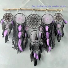 1 Set Boho Feather Dream Catcher Wall Hanging, European Style Home Decor, Handmade Dream Catcher For Room Decoration, Festival Gift