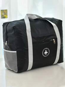 1pc Large Capacity Travel Duffel Bag, Garment Storage Organizer Bag, Handbag Portable Travel Luggage Bag, Business Travel Bag, Outdoor Storage Bag, Wardrobe Storage Bag, Suitable For Travel, Business Trip, Weekend Sports And Vacation, Women Overnight Bag, Men Messenger Bag, Gift