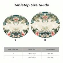 1/24 PIEZAS Manteles elásticos en varios estilos, disponibles en múltiples tamaños tanto cuadrados como redondos. Hechos de material de seda de leche, son adecuados para las temporadas de primavera y verano. Estos manteles sirven como artículos decorativos para cocinas, comedores y patios, y se pueden usar para adornar mesas de comedor de diferentes tamaños. Son perfectos para reuniones familiares y picnics al aire libre.