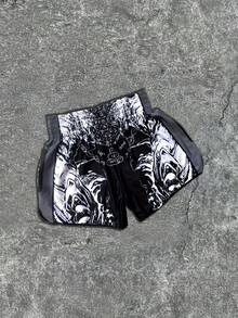 Men's Stylish Breathable Versatile Muay Thai Shorts, Spring/Summer 2025 - Multicolor - View 2