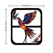 Colorful Silhouette Birds Dancing Multi-Color Decoration, Housewarming Gift, Home Decor, Garden, Balcony