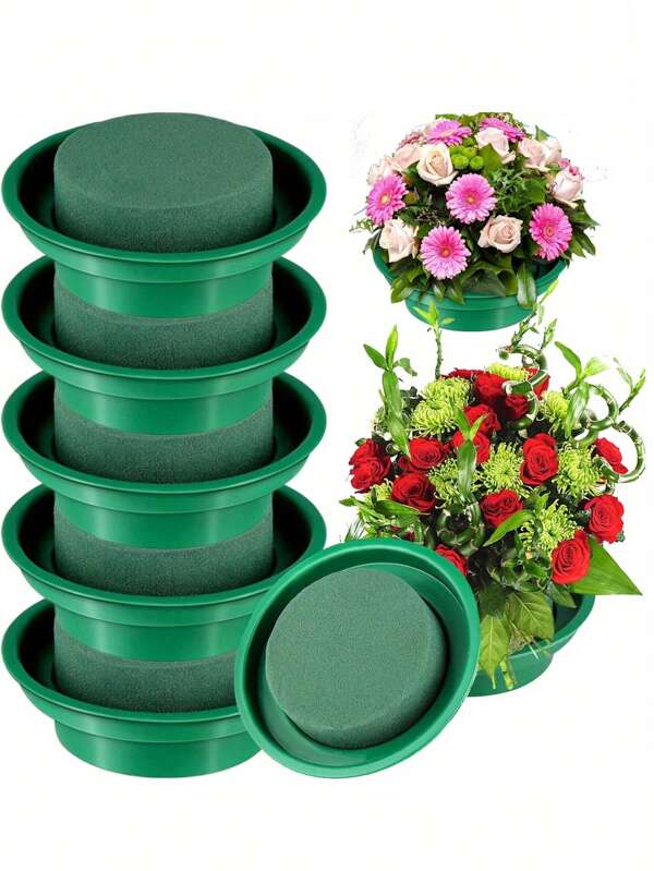 1/2/4/8/16 Packs Floral Foam Blocks For Flower Arrangement, Each 5.5" X3.14" X1.77" Wet And Dry Green Florist Foam Flowers For Weddings, Birthday, Parties, Holiday Decorations, Home Decor, Rose, Decorative Rose, Decorative Style, Party And Holiday Decorations, Fall Decoration, Halloween Decoration, Christmas Decoration, Boho Style,