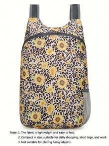 Zaino pieghevole floreale leggero da 20L, adatto per campeggio all'aperto, viaggio, ultra sottile, multifunzionale, adatto per escursioni, viaggi, lavoro, shopping | Realizzato in tessuto di poliestere durevole, cinturino regolabile, unisex, adatto per uso quotidiano, regalo perfetto per studenti e viaggiatori