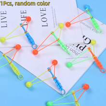 5Pcs/10Pcs Plastic Hand Shake Rattle Ball, Hand Shake Noise Double Rattle Ball, Stress Relief Casual Small Toy, Desktop Decor Ornament, Birthday Gift, Festival Party, Suitable As Small Gift