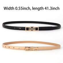 1 pieza Cinturón de mujer multicolor para la cintura, cinturón delgado vintage como decoración elegante para jeans, pantalones, ropa casual, moda coreana de verano, escuela de otoño, otoño, Halloween
