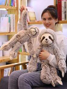 Baby Stuffed Animal - Soft & Cuddly Toy Sloth Stuffed Animal Hanging Three Toed Sloth Plush Toy Teens Adults Gifts Home Decors