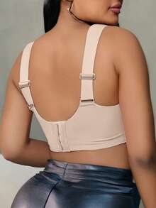 3PCS EssElegance Plus Size Push-Up Seamless Bra - Adjustable Straps & Wire-Free Support For Daily Wear, Ultra-Soft Breathable Fabric - Multicolor - View 6